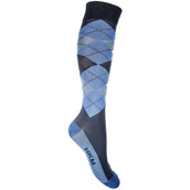 HKM Socken Check Classico Dunkelblau/Middle Blue HKM Socken Check Classico Dunkelblau/Middle Blue