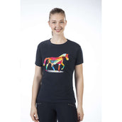HKM T-Shirt Colourful Horse Dunkelblau HKM T-Shirt Colourful Horse Dunkelblau