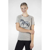 HKM T-Shirt Graphical Horse Hellgrau/Melange