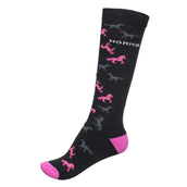 HORKA Socken Pferde Schwarz/Rosa HORKA Socken Pferde Schwarz/Rosa
