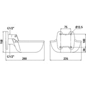 Kerbl Löffeltränkebecken N20 Tiefer Druck Kerbl Löffeltränkebecken N20 Tiefer Druck