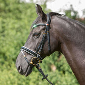 Kieffer Trense Comfort Paris Englischen Nasenriemen mit Sperriemen Schwarz/Weiß Kieffer Trense Comfort Paris Englischen Nasenriemen mit Sperriemen Schwarz/Weiß