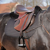 Kavalkade Sattelunterlage mit Lammfell Schwarz Kavalkade Sattelunterlage mit Lammfell Schwarz