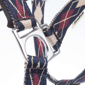 Kavalkade Halfter Classic Raute Blau/Creme/Bordeaux Kavalkade Halfter Classic Raute Blau/Creme/Bordeaux