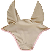 Kentucky Horsewear Fliegenhaube Wellington Softshell Beige/Altrosa Kentucky Horsewear Fliegenhaube Wellington Softshell Beige/Altrosa