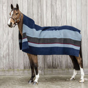 Kentucky Fleecedecke Heavy Square Stripes Navy/Grau Dots Kentucky Fleecedecke Heavy Square Stripes Navy/Grau Dots