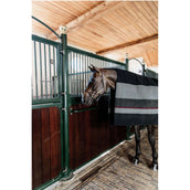 Kentucky Fleecedecke Heavy Square Stripes Schwarz/Grau Kentucky Fleecedecke Heavy Square Stripes Schwarz/Grau