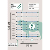 Ako Schafnetz OviNet Maxi Weiß/Blau Ako Schafnetz OviNet Maxi Weiß/Blau