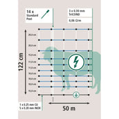 Ako Schafnetz OviNet Maxi Weiß/Blau Ako Schafnetz OviNet Maxi Weiß/Blau
