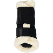 LeMieux Brushing Boots Fleece Edge Mesh Schwarz/Naturell LeMieux Brushing Boots Fleece Edge Mesh Schwarz/Naturell