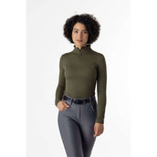 LeMieux Shirt Alice Quarter Neck Zip Moss LeMieux Shirt Alice Quarter Neck Zip Moss