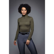 LeMieux Shirt Alice Quarter Neck Zip Moss LeMieux Shirt Alice Quarter Neck Zip Moss