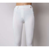 Montar Reitleggings Michelle Rosegold Logo Weiß Montar Reitleggings Michelle Rosegold Logo Weiß