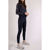 Montar Reitleggings Michelle Rosegold Logo Navy Montar Reitleggings Michelle Rosegold Logo Navy