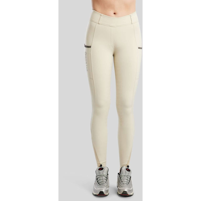 Montar Reitleggings MoGaia Full Grip Warm Light Grey Montar Reitleggings MoGaia Full Grip Warm Light Grey