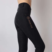 Montar Reitleggings Rosegold Logo Junior Schwarz Montar Reitleggings Rosegold Logo Junior Schwarz