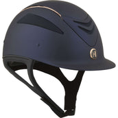 OneK Reithelm Defender Pro Matt Rosegold Lines Navy OneK Reithelm Defender Pro Matt Rosegold Lines Navy