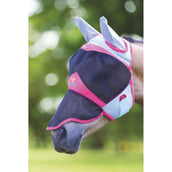Shires Fliegenmaske Air Motion mit Ohren und Nase Rosa Shires Fliegenmaske Air Motion mit Ohren und Nase Rosa