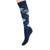 Stapp Horse Reitsocken Checkered Marine/Lichtblau/Jeans Stapp Horse Reitsocken Checkered Marine/Lichtblau/Jeans