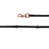 Waldhausen Islandzügel Mit Karabiner Schwarz/Rosé Waldhausen Islandzügel Mit Karabiner Schwarz/Rosé