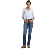 Ariat Jeans Real Perfect Rise Abby Straight Damen Mackenzie Blue Ariat Jeans Real Perfect Rise Abby Straight Damen Mackenzie Blue