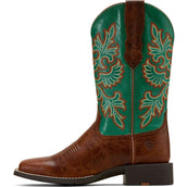 Ariat Westernstiefel Round Up Stretchfit Damen Arizona Brown/Aged Jade Ariat Westernstiefel Round Up Stretchfit Damen Arizona Brown/Aged Jade