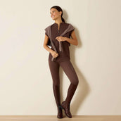 Ariat T-Shirt Breathe 1/2 Zip Damen Pommel Brown Ariat T-Shirt Breathe 1/2 Zip Damen Pommel Brown