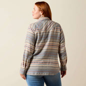 Ariat Bluse Arizona Western Damen Ombre Blue Southwest Ariat Bluse Arizona Western Damen Ombre Blue Southwest