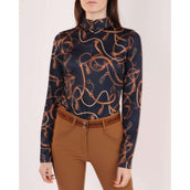 Montar Poloshirt Haily Bridle Print Lange Ärmel Dark Navy Montar Poloshirt Haily Bridle Print Lange Ärmel Dark Navy