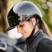 Back on Track Reithelm Strixx Schirm Glänzend Schwarz Back on Track Reithelm Strixx Schirm Glänzend Schwarz