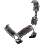 Bucas Halfter Show-Line Fur Marine/Grau Bucas Halfter Show-Line Fur Marine/Grau