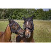 EQUITHÈME Fliegenmaske Anti-UV 2IN1 Schwarz EQUITHÈME Fliegenmaske Anti-UV 2IN1 Schwarz