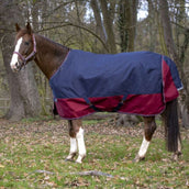 EQUITHÈME Outdoordecke Tyrex 1200D 150g Navy/Bordeaux EQUITHÈME Outdoordecke Tyrex 1200D 150g Navy/Bordeaux
