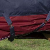 EQUITHÈME Outdoordecke Tyrex 1200D 0g mit Halbem Hals Navy/Bordeaux EQUITHÈME Outdoordecke Tyrex 1200D 0g mit Halbem Hals Navy/Bordeaux