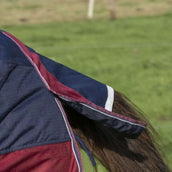EQUITHÈME Outdoordecke Tyrex 1200D 0g mit Halbem Hals Navy/Bordeaux EQUITHÈME Outdoordecke Tyrex 1200D 0g mit Halbem Hals Navy/Bordeaux