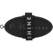 EQUITHÈME Weiche Kardätsche Je T'aime Schwarz EQUITHÈME Weiche Kardätsche Je T'aime Schwarz