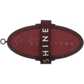 EQUITHÈME Weiche Kardätsche Je T'aime Burgunderrot EQUITHÈME Weiche Kardätsche Je T'aime Burgunderrot