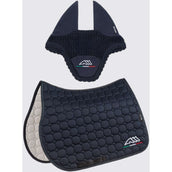 Equiline Schabracke und Fliegenhaube Springen Octagon Eqflaggy Navy Equiline Schabracke und Fliegenhaube Springen Octagon Eqflaggy Navy