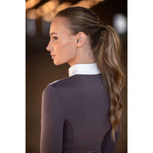 Equestrian Stockholm Turniershirt Fine Line Weiß/Dark Purple Equestrian Stockholm Turniershirt Fine Line Weiß/Dark Purple