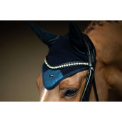 Equestrian Stockholm Fliegenhaube Blue Meadow Glimmer Equestrian Stockholm Fliegenhaube Blue Meadow Glimmer
