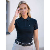 Equestrian Stockholm Poloshirt Zip Schwarz Equestrian Stockholm Poloshirt Zip Schwarz