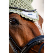 Equestrian Stockholm Fliegenhaube Pistachio White Equestrian Stockholm Fliegenhaube Pistachio White