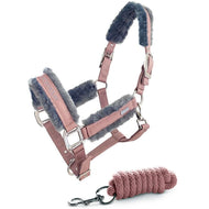 Equestrian Stockholm Halfter & Strick Fur Rosa Equestrian Stockholm Halfter & Strick Fur Rosa