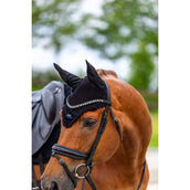 Equestrian Stockholm Fliegenhaube Velvet Schwarz Equestrian Stockholm Fliegenhaube Velvet Schwarz