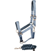 Harry's Horse Halfterset Just Ride Retro Stahlblau Harry's Horse Halfterset Just Ride Retro Stahlblau