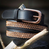 Harry's Horse Gürtel Leder Crystal Schwarz/Roségold Harry's Horse Gürtel Leder Crystal Schwarz/Roségold