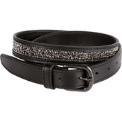 Harry's Horse Gürtel Leder Crystal Drops Gunmetal Harry's Horse Gürtel Leder Crystal Drops Gunmetal