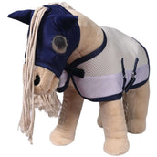 HKM Fliegenmaske Cuddle Horse Grau/Blau HKM Fliegenmaske Cuddle Horse Grau/Blau