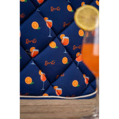 HKM Schabracke Splash Vielseitigkeit Dunkelblau/Orange HKM Schabracke Splash Vielseitigkeit Dunkelblau/Orange