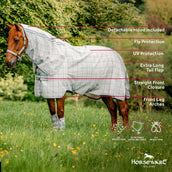 Horseware Fliegendecke Newmarket Plus Witney Charcoal Horseware Fliegendecke Newmarket Plus Witney Charcoal